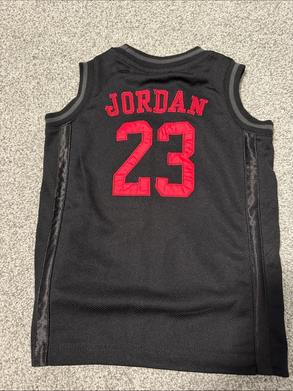 Jordan Black & Red 'Air 23' Kids Basketball Tank